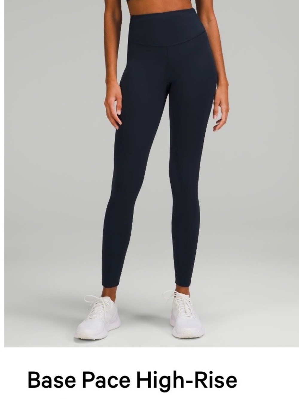 High-Rise Leggings - navy blue